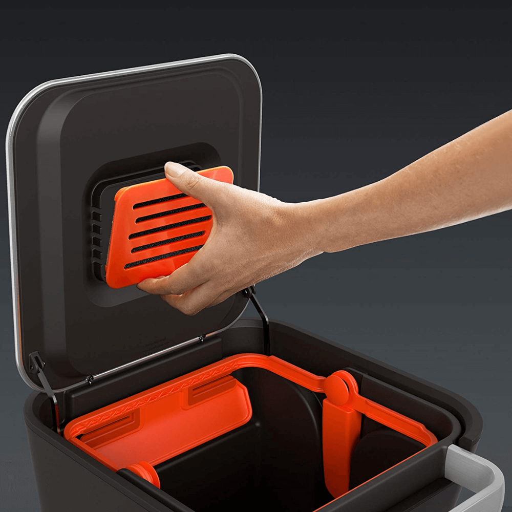 Compactador de basura Titan 20 litros en acero inoxidable