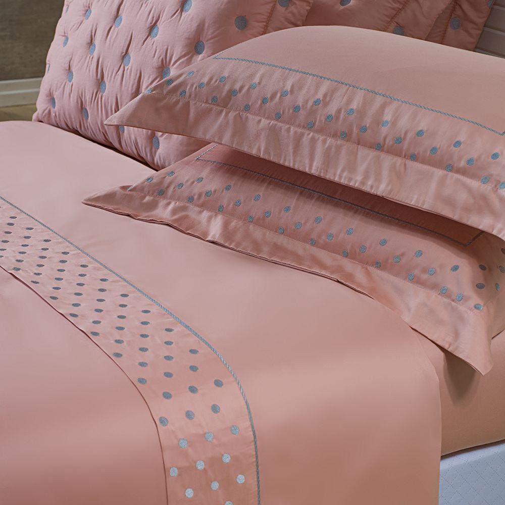 Juego de sábanas king bordadas 100% algodón satinado 400 hilos 4 piezas