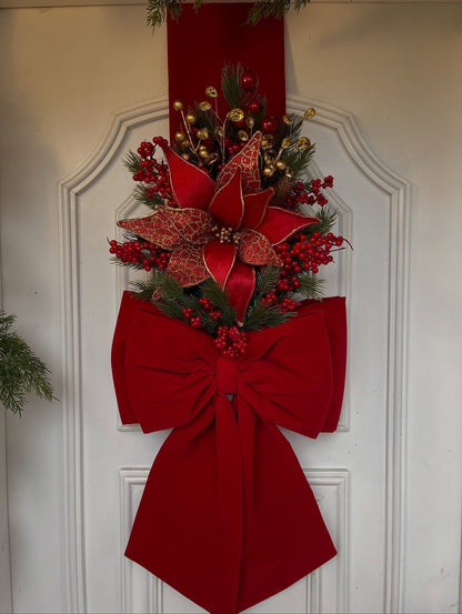 Escapulario navideño de terciopelo 2,10x40cm | Belvaron