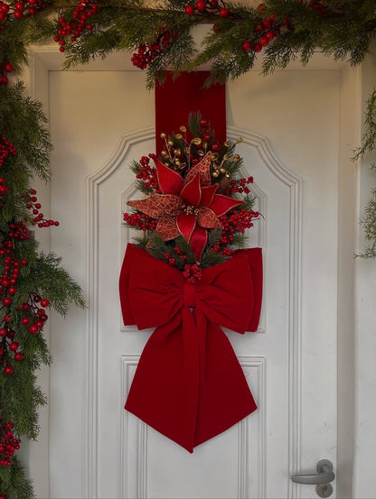 Escapulario navideño de terciopelo 2,10x40cm | Belvaron