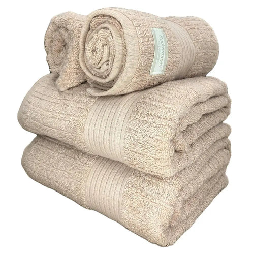 Juego de toallas de baño Serena hilo peinado 4 piezas suave