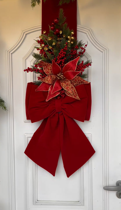 Escapulario navideño rojo con estrella | Belvaron