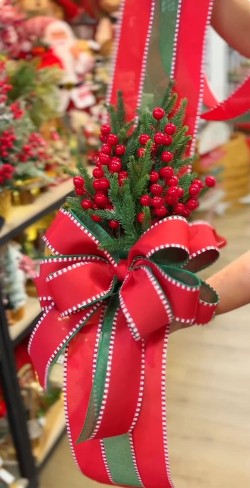 Escapulario navideño rojo y verde | Belvaron