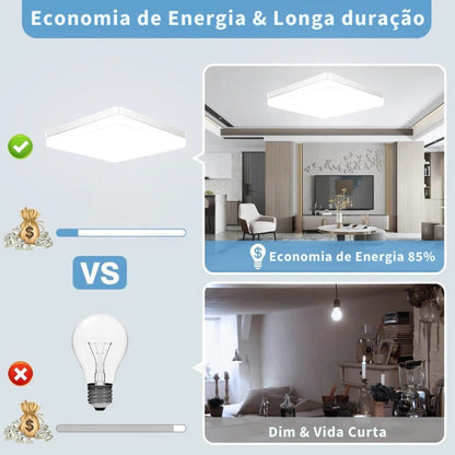Lámpara de techo LED cuadrada