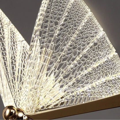 Lámpara colgante LED mariposa - estilo nórdico para dormitorio