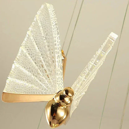 Lámpara colgante LED mariposa - estilo nórdico para dormitorio