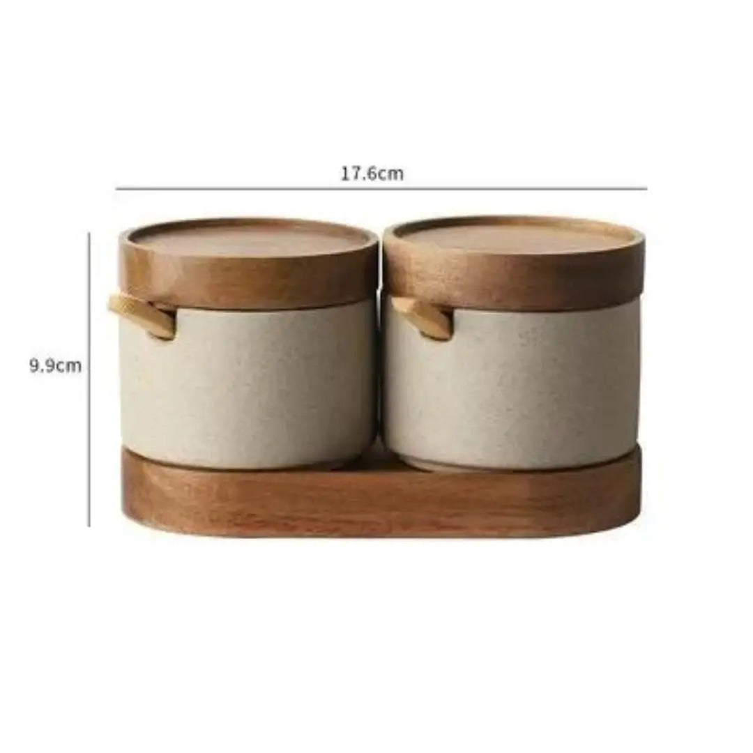 Porta especias de cerámica para cocina