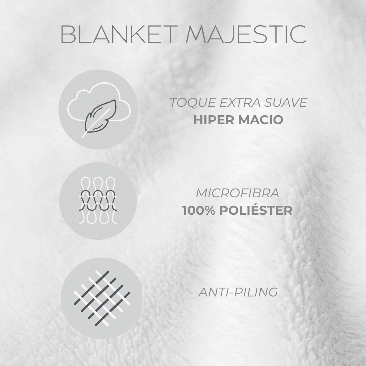 Cobija Duo Blanket Kacyumara Majestic color marfil